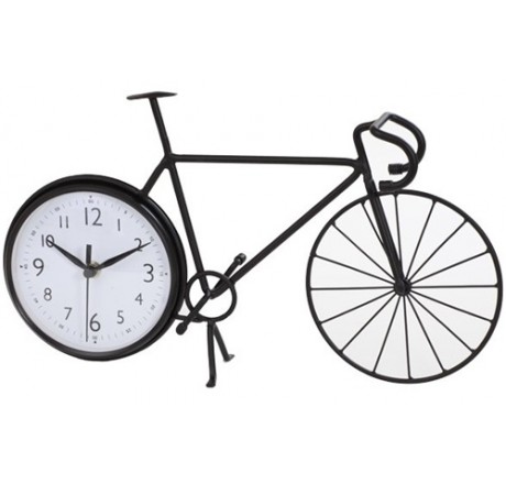 460x440 Bicycle Wall Clock Stylish Bike Silhouette Table Pertaining To 18