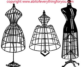 340x270 Wire Dress Form Etsy
