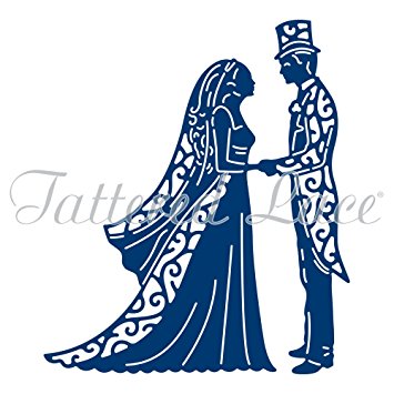 355x355 Tattered Lace Metal Die Vintage Bride Amp Groom Top Hat Amp Tails