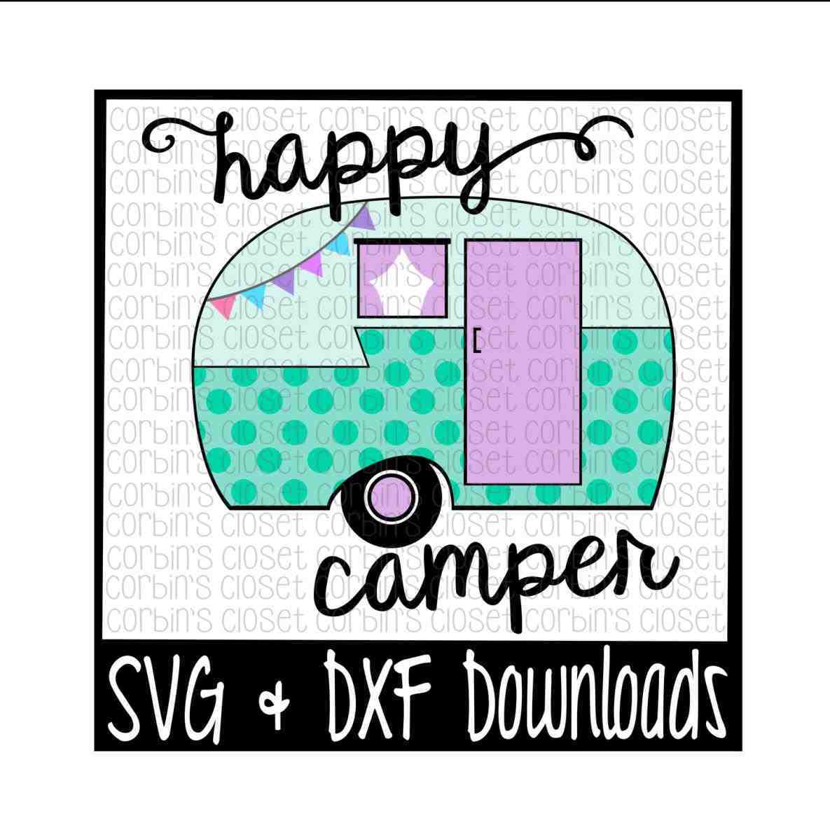 1185x1185 Clip Floral Vintage Camper Silhouette Digital Pillow Camper