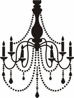 243x320 Lighting ~ Wall Decal Art Vinyl Sticker Home Decor Chandelier