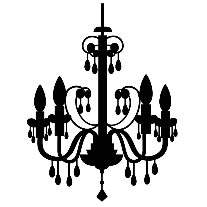 800x800 Chandelier Silhouette Vinyl Files Svg Clipart
