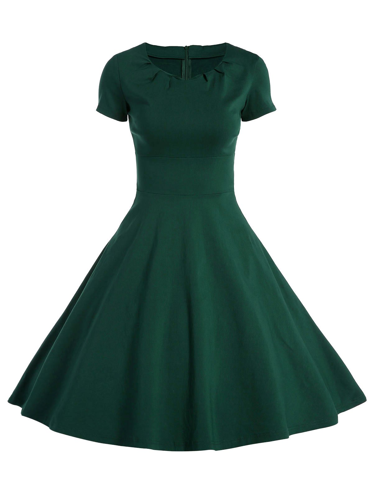 1200x1596 A Line Short Sleeve Vintage Dress