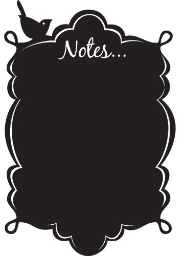362x500 Vintage Notes Vinyl Chalkboard Silhouette Trace Tagslabels