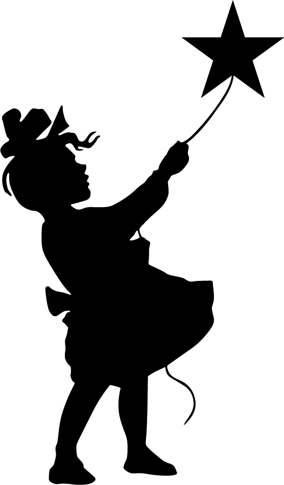 556x948 Girl Catching A Star Crafts Star, Silhouettes