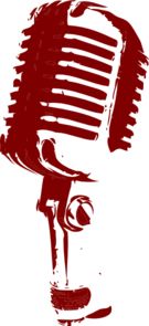 135x295 Microphone Silhouette Clipart
