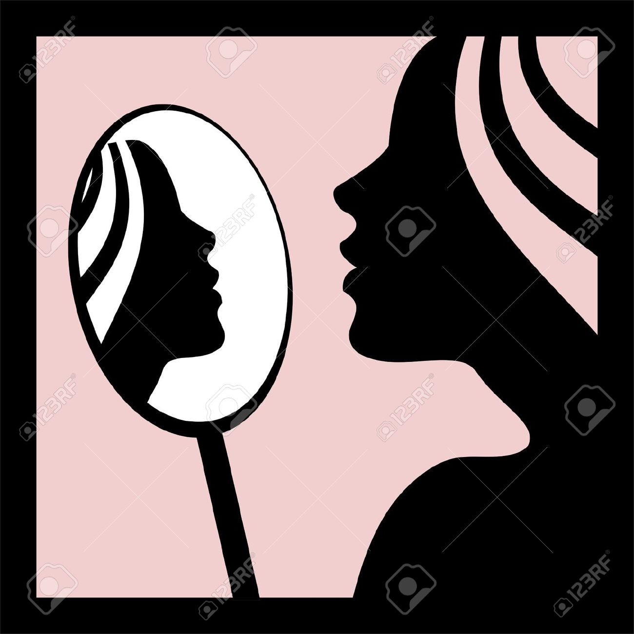 1300x1300 Mirror Mirror Clipart Silhouette Collection
