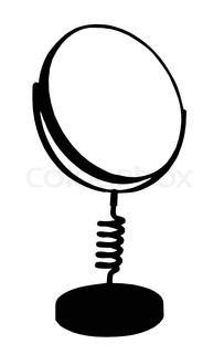 203x320 Set Of Different Modern And Ancient Mirrors Silhouettes Vector