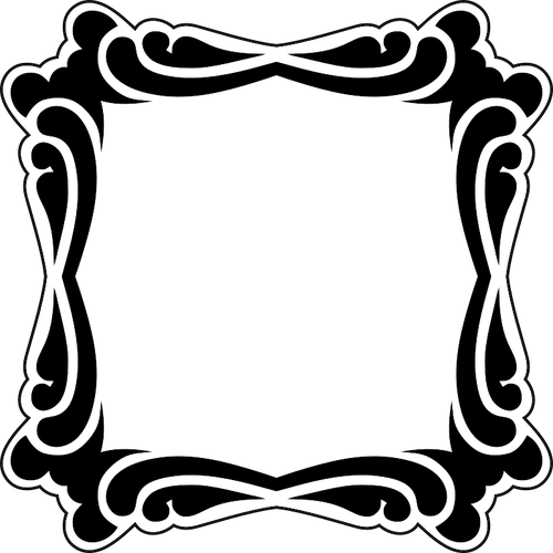 500x500 Vintage Mirror Cadre Public Domain Vectors