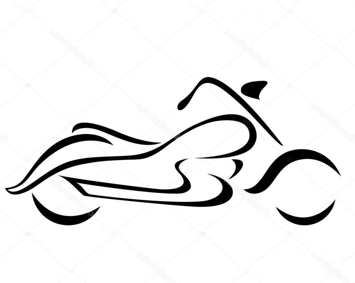 1228x982 Motorcycle Silhouette Vector With Pipes Arenawp