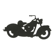 236x236 Classic Motorcycle Free Standing Silhouette Motorcycles
