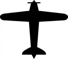 236x204 Flying High Airplane Silhouettes