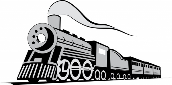 600x297 Train Silhouette Free Vector Download (5,604 Free Vector)