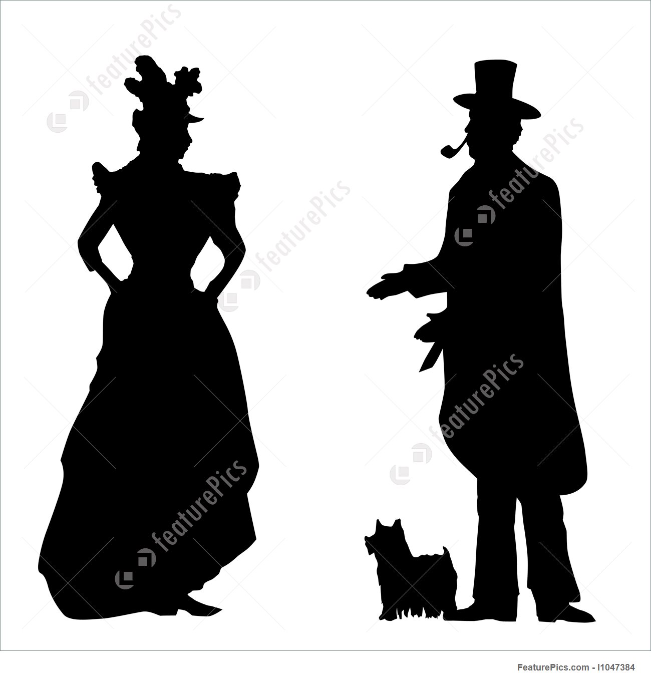 1300x1360 Vintage People Stock Illustration I1047384