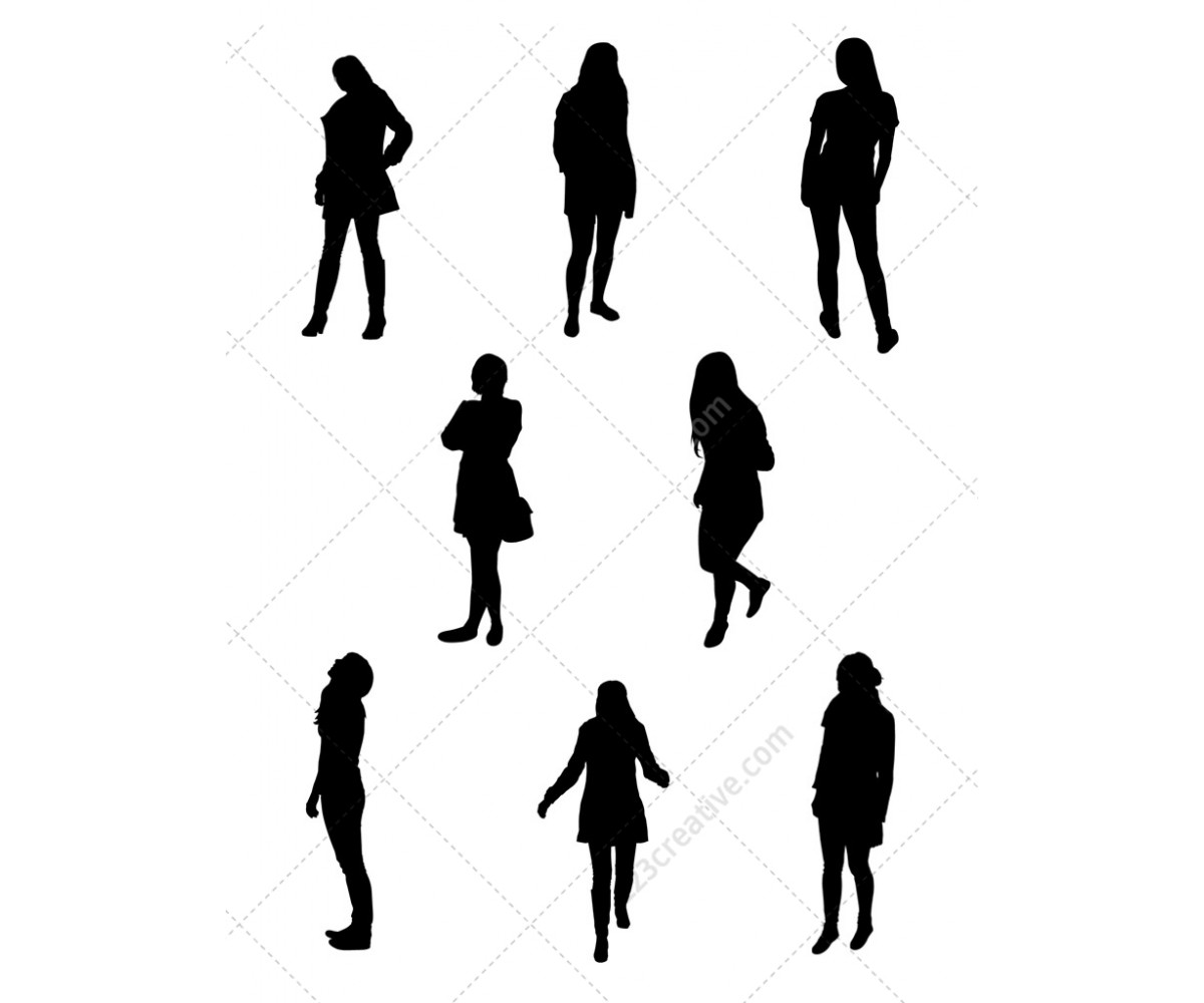 1200x1000 Fancy Vintage Silhouette Of Two Girls Royalty Free Cliparts