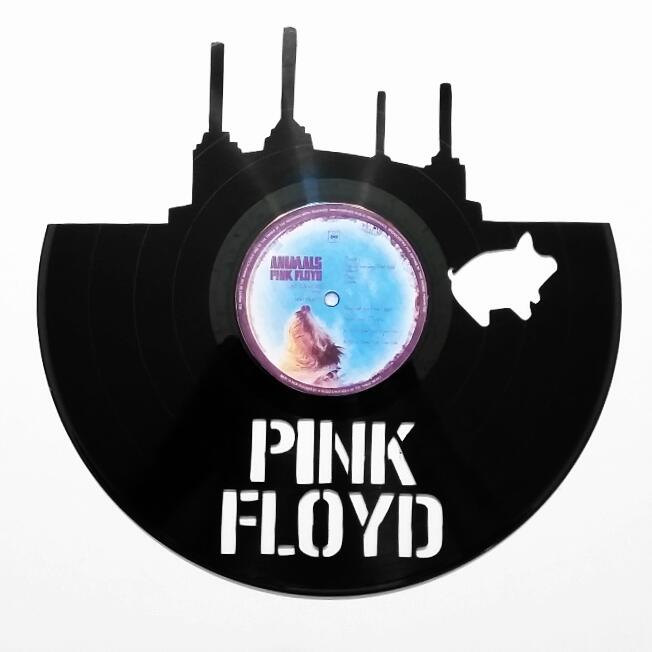 652x652 Pink Floyd, Animals, Flying Pig Album Cover Silhouette Vinyl