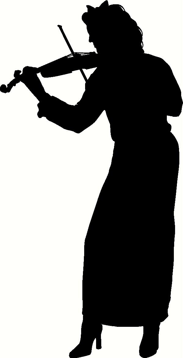 600x1171 Violin Player Silhouette Wall Sticker, Vinyl Decal The Wall Works