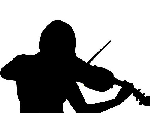 500x375 Violin Silhouette By Rachel Hopkins Rachel Hopkins