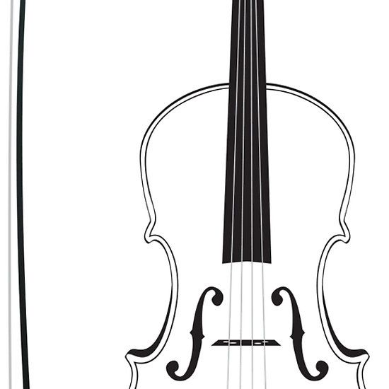 550x550 Violin Silhouette Redbubble Silhouette