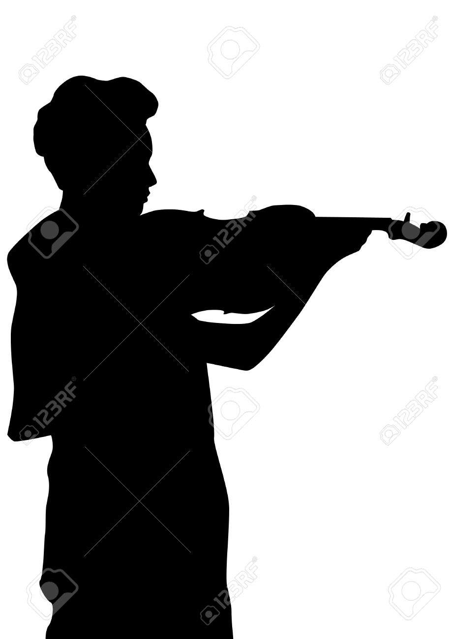 919x1300 Drawn Violin Silhouette