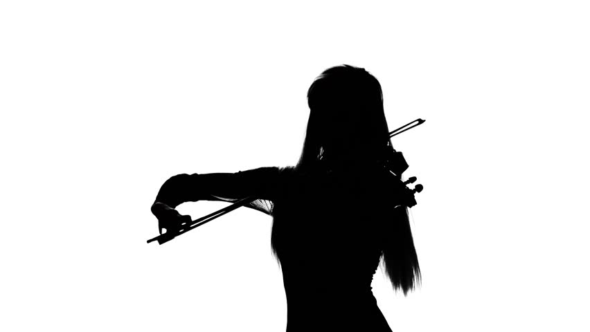 852x480 Violinist Silhouette Stock Footage Video 2480855 Shutterstock