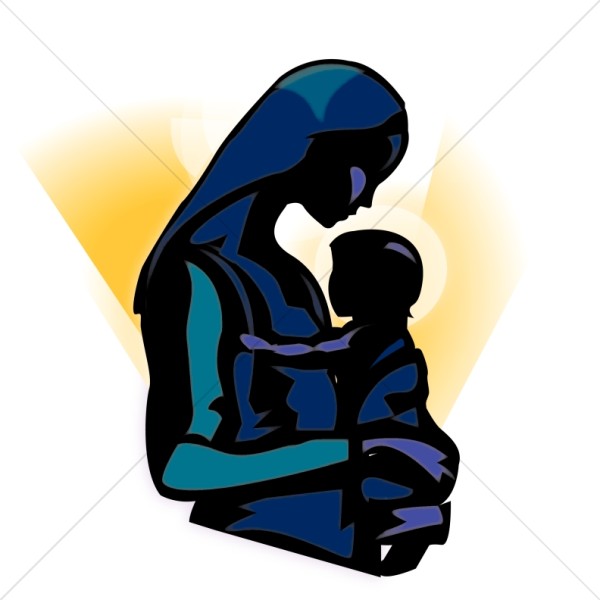 600x600 Virgin Mary's Visitation To Elizabeth Nativity Clipart