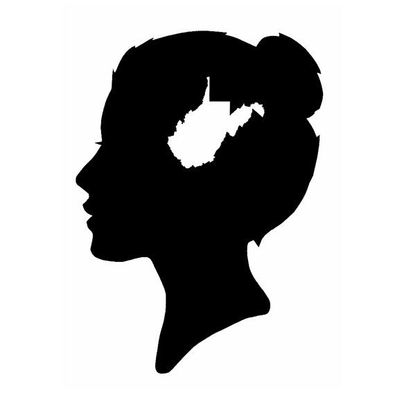 570x570 A West Virginia State Of Mind Silhouette Print By Astateofmind
