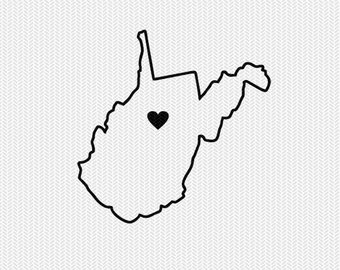 340x270 Virginia Outline Svg Etsy