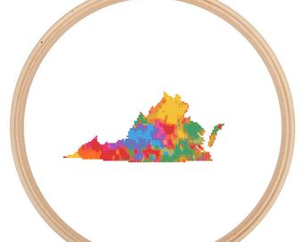340x270 Virginia Silhouette Etsy