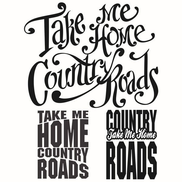 600x600 Take Me Home West Virginia Country Roads Cuttable Design Svg, Dxf