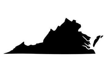340x270 Va State Outline Etsy