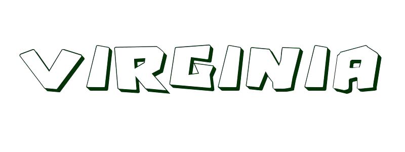 800x300 Virginia Coloring Page Coloring Page Of Silhouette Virginia State