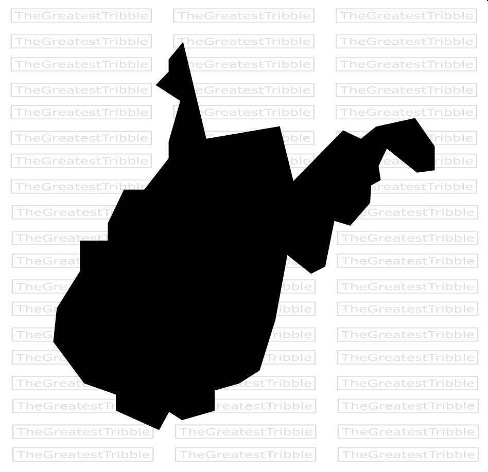 948x918 West Virginia State Map Eps Svg Png Jpg Vector Graphic Clip Art