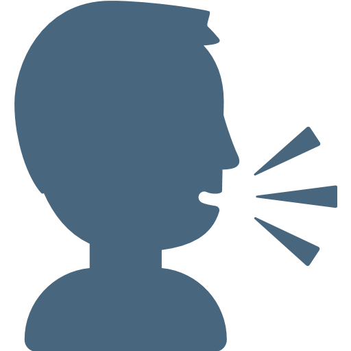 512x512 Speaking Head In Silhouette Emoji For Facebook, Email Amp Sms Id