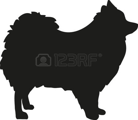450x393 Pomeranian Clipart Silhouette