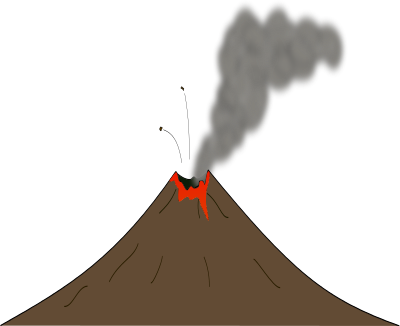400x326 Volcano Clip Art