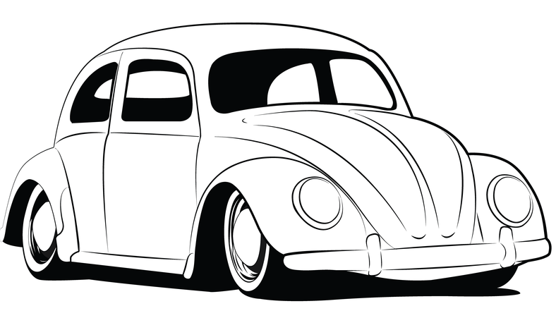 Volkswagen Beetle Silhouette at GetDrawings | Free download