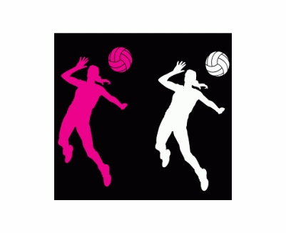 Volleyball Hitter Silhouette at GetDrawings | Free download