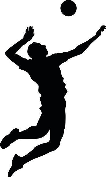 Volleyball Hitter Silhouette at GetDrawings | Free download