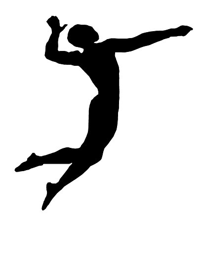 413x550 Volleyball Spike Silhouette By Clipart Library