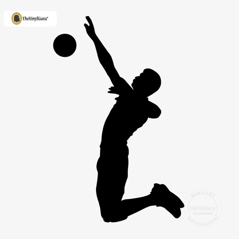 480x480 Volleyball Wall Sticker Decal