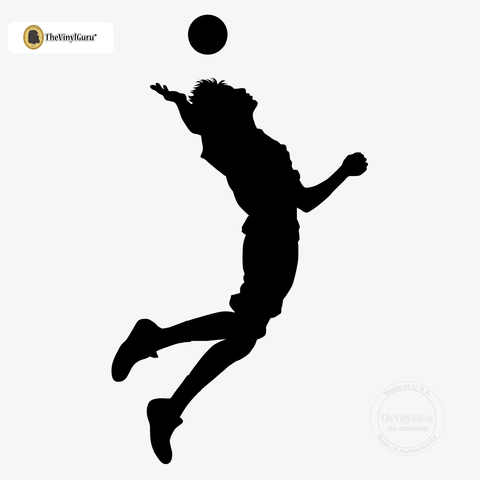 480x480 Volleyball Wall Sticker Decal