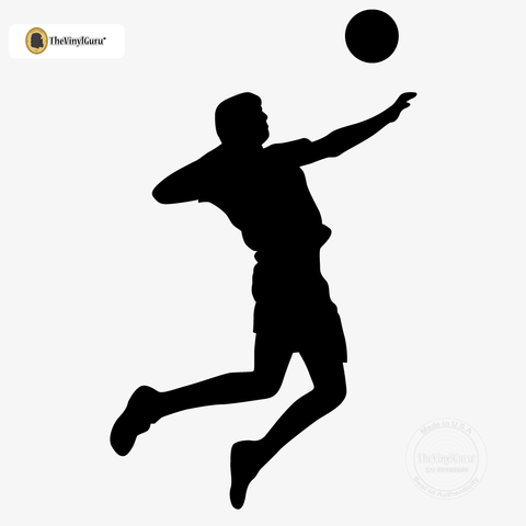 480x480 Volleyball Wall Sticker Decal