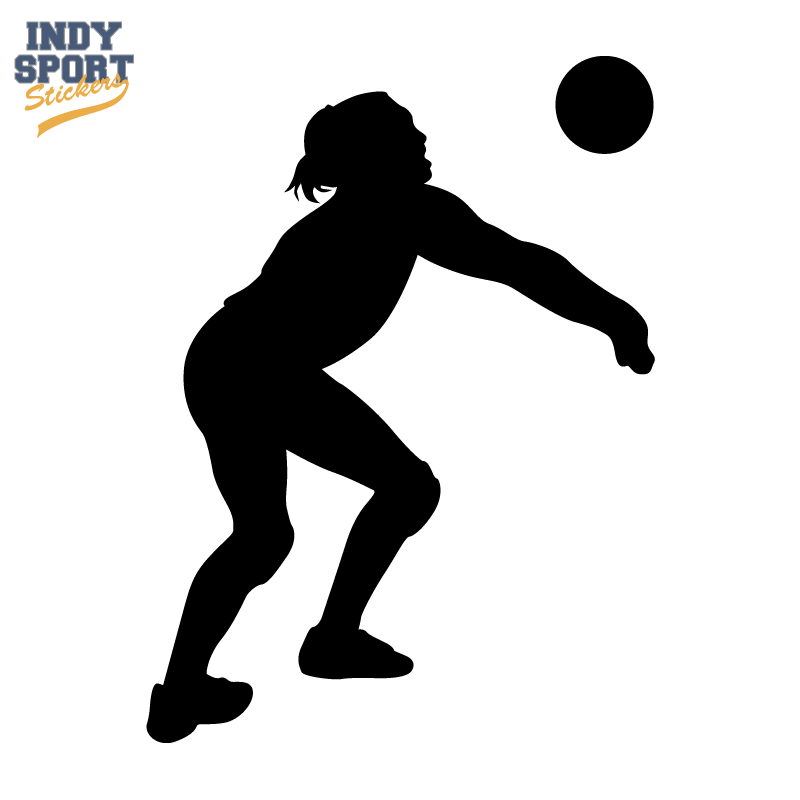 Volleyball Player Silhouette at GetDrawings | Free download