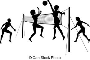 Volleyball Player Silhouette Clipart at GetDrawings | Free download