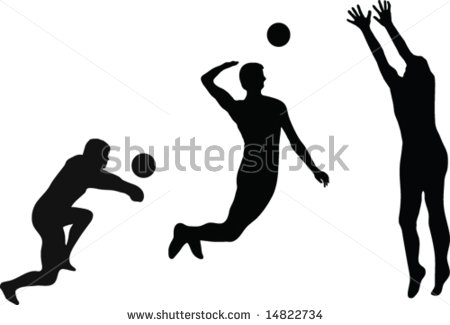 450x325 Volleyball Player Silhouette Clipart Clipart Panda