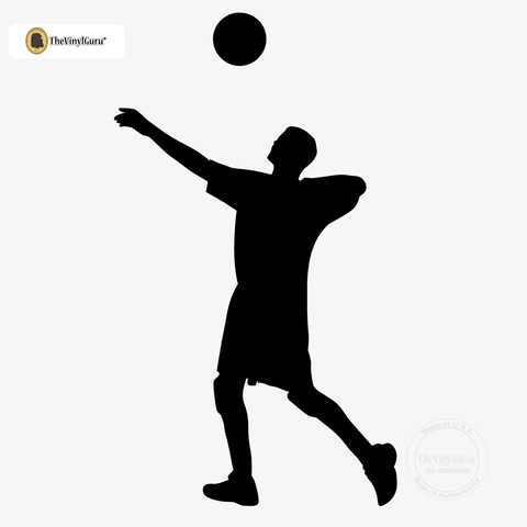 480x480 Volleyball Wall Sticker Decal