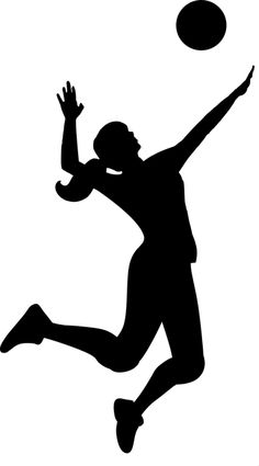 236x425 Women's Volleyball Silhouette Female Volleyball Players