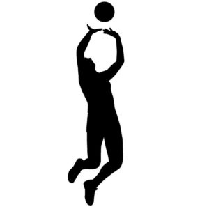 300x300 Volleyball Setting Silhouette