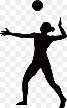 260x420 Volleyball Silhouette Png, Vectors, Psd, And Clipart For Free